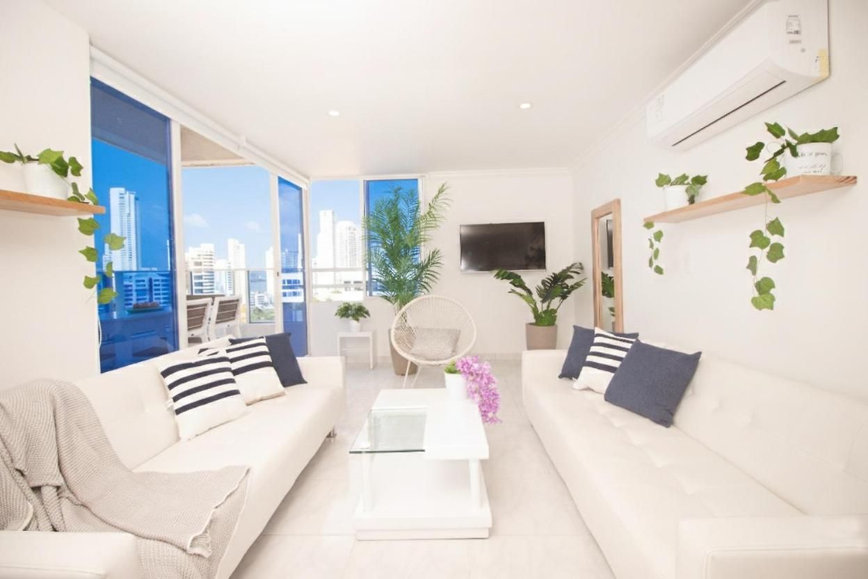 Riviera Del Mar - Con Vista Panorámica Al Mar Apartamento Cartagena