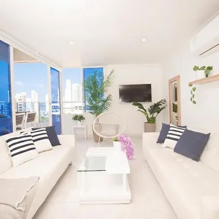 Riviera Del Mar - Con Vista Panorámica Al Mar Apartamento Cartagena